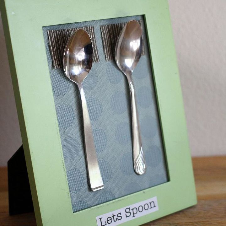 unique spooning art for wedding gift or make your own, crafts, repurposing upcycling