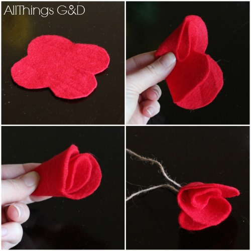 diy felt poppies in honor of memorial day, crafts, patriotic decor ideas, seasonal holiday decor, wreaths