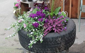 Up cycled Tire Planter