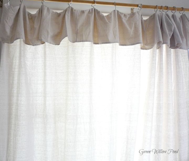 ruffled dropcloth curtains, crafts, home decor, reupholster, window treatments, windows