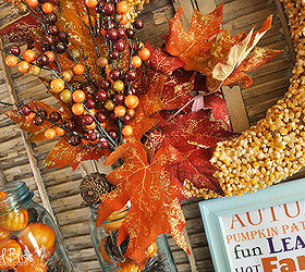 popcorn kernel wreath, crafts, home decor, seasonal holiday decor, wreaths