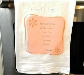 personalized gift towels, crafts