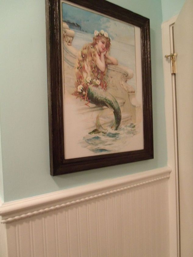 finally completed my bathroom after having the plumbing issues, bathroom ideas, home decor, I love this print so much
