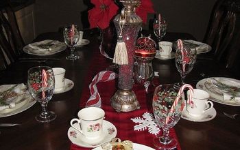 My Very Red Christmas Table Scape