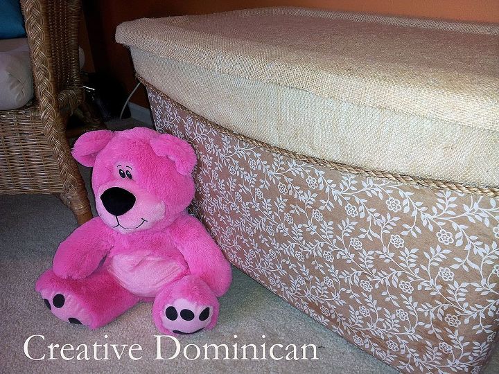storage bin to toy box makeover, cleaning tips, crafts, decoupage, home decor, repurposing upcycling, storage ideas