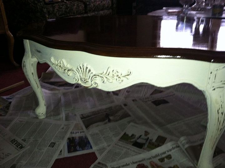 painted coffee table inspired by tonya miller dean hemets 1964 coffee table, chalk paint, painted furniture