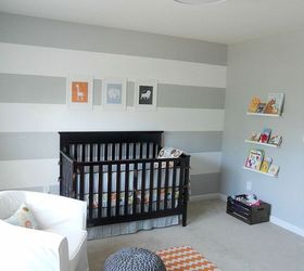 orange and gray nursery, bedroom ideas, home decor