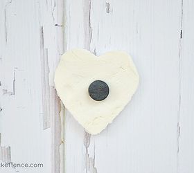 make these darling clay heart tags or magnets for valentine s day, crafts, seasonal holiday decor, valentines day ideas, Step 4 Turn them into magnets but attaching small ones to the back using superglue or hot glue