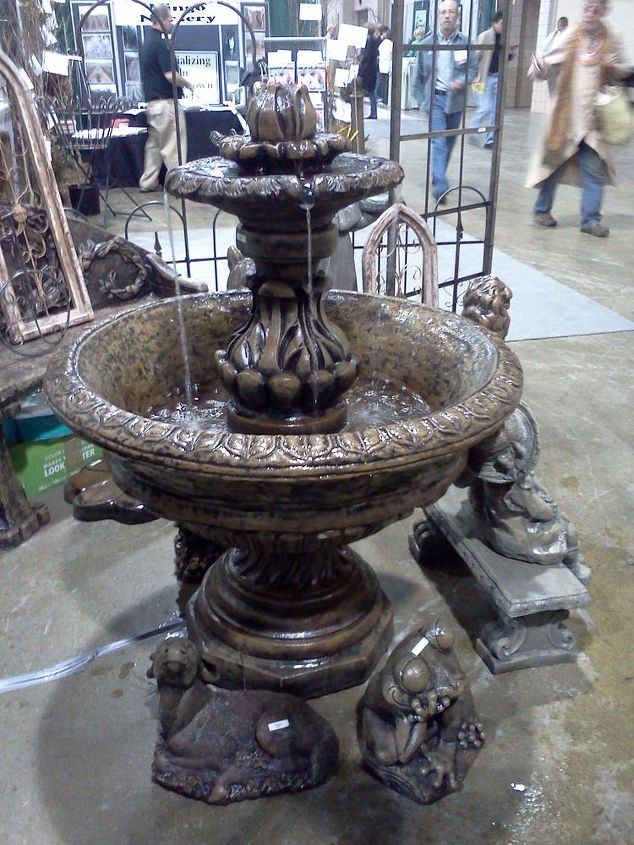 ggia wintergreen tradeshow, gardening, Yes I do like classic fountains