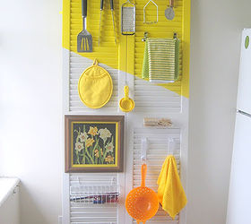 organize your kitchen on a door, doors, organizing, painting