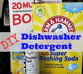 homemade dishwasher detergent recipe 2 per load, appliances, cleaning tips