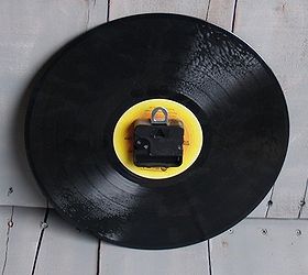 diy clocks from albums in 10 minutes, crafts, repurposing upcycling, This is what the back looks like couldn t be easier