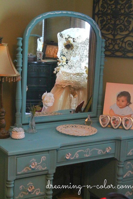 painted details on a vanity, chalk paint, painted furniture, Adds Character to your home