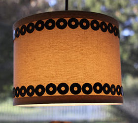 simple pendant shade updated with metal washers, home decor, lighting, Pendant Shade with Metal Washers