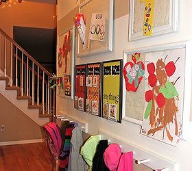 kids art gallery command center, cleaning tips, home decor, organizing, This hallway is all about the kiddos