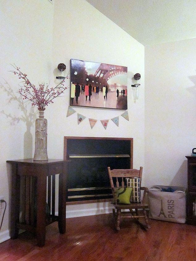 a st patrick s day spring banner, seasonal holiday d cor, This fireplace area is in for serious changes
