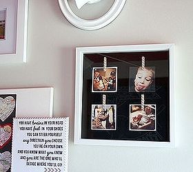 from crib to big boy bed a room makeover, bedroom ideas, home decor, A DIY instagram shadow box is perfect for swapping out those fun photos