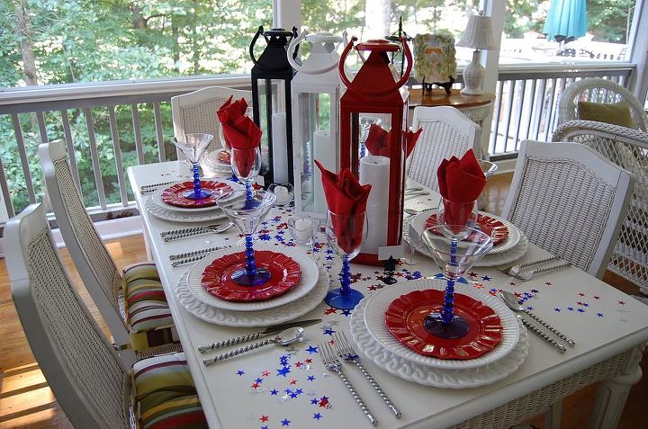 it s not too late to decorate your deck for the fourth of july, decks, outdoor living, patriotic decor ideas, seasonal holiday decor