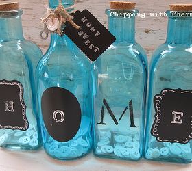 a couple more pinterest party project ideas, crafts, I already shared this version of the colored bottle project