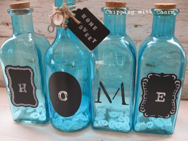 a couple more pinterest party project ideas, crafts, I already shared this version of the colored bottle project