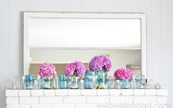 Sweet and Simple Summer Mantel