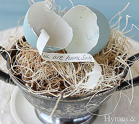 surprise easter egg place setting, crafts, easter decorations, seasonal holiday decor