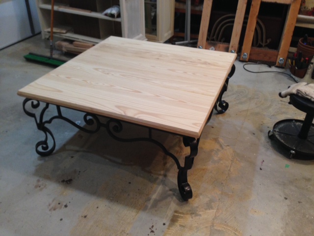 what color stain and plain or hardware on our table, painted furniture, Table plain top