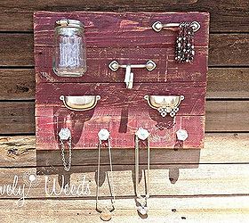 creative jewelry display, crafts, mason jars, repurposing upcycling, woodworking projects