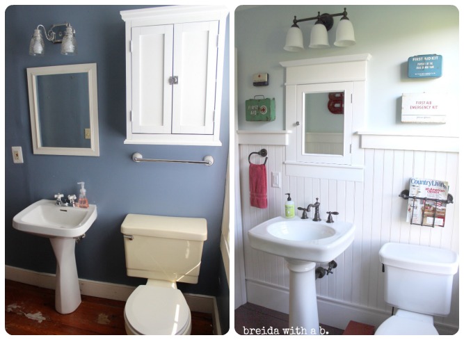 historic farmhouse bathroom renovation, bathroom ideas, diy, home decor, BEFORE AFTER