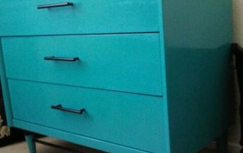 1960's Turquoise and Black Dresser