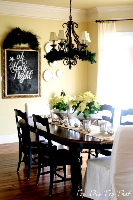 what s for christmas dinner in the dining room, dining room ideas, seasonal holiday decor