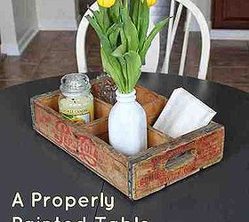 properly painted table top, home decor, painted furniture
