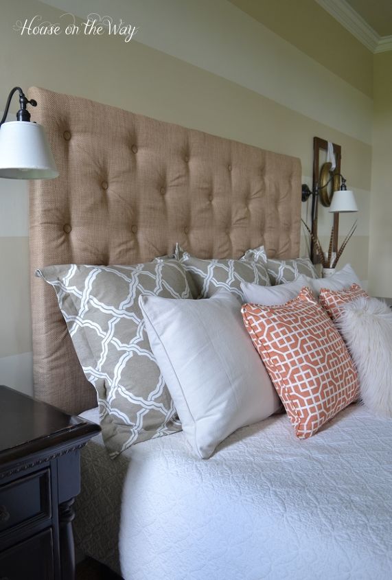 how to make a diy tufted headboard for under 150, bedroom ideas, diy, home decor, how to, reupholster, woodworking projects