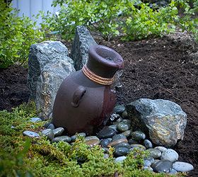 affordable diy fountains for your landscape, gardening, ponds water features, Leaning vase fountain