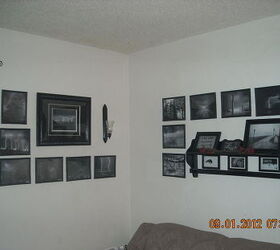 everything in black and white, home decor, wall decor, Where the east and south walls come together