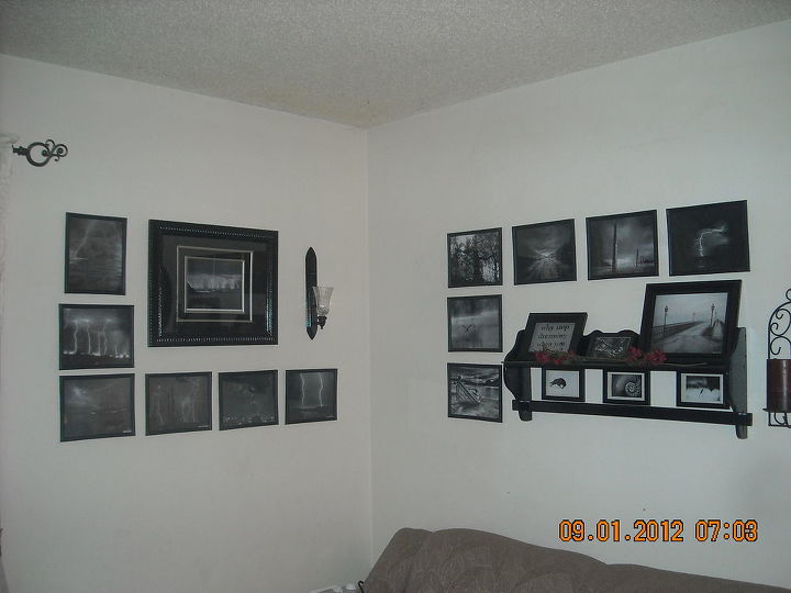 everything in black and white, home decor, wall decor, Where the east and south walls come together