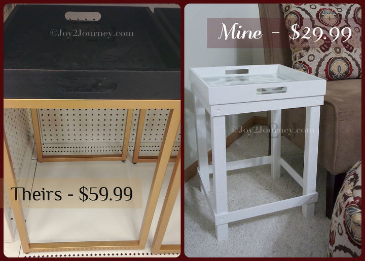 easy end table tutorial, diy, how to, painted furniture, Half the cost
