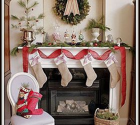 christmas mantel and family room, christmas decorations, seasonal holiday decor