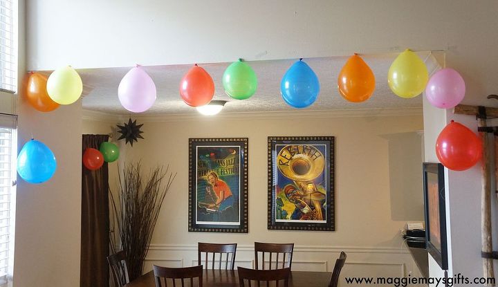 guirnalda de globos fcil y barata para cumpleaos y fiestas