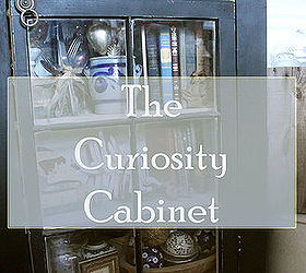 a handmade curiosity cabinet and a gallery wall of vintage maps, home decor, painted furniture, repurposing upcycling, wall decor, woodworking projects