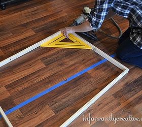 diy pallet valentine art, crafts, diy, how to, painting, pallet, repurposing upcycling, seasonal holiday decor, valentines day ideas, With wood glue on each edge and a square shoot nails into the sides of your board to create a frame