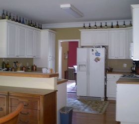 gabinetes de cocina pintados, Foto de antes