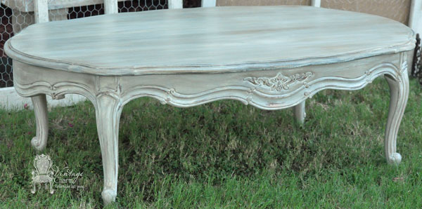 painted french accent tables, home decor, painted furniture, shabby chic, Weathered layers of grays to create this aged beautiful shabby chic look
