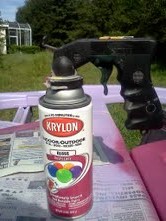 playhouse rehab, Krylon with a spray gun Musts for this job