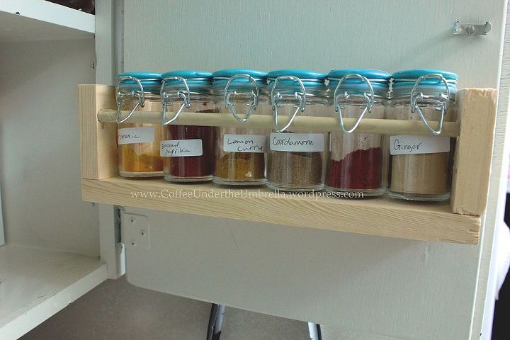my diy spice rack, cleaning tips