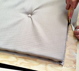 diy tufted headboard, bedroom ideas, painted furniture, reupholster, woodworking projects