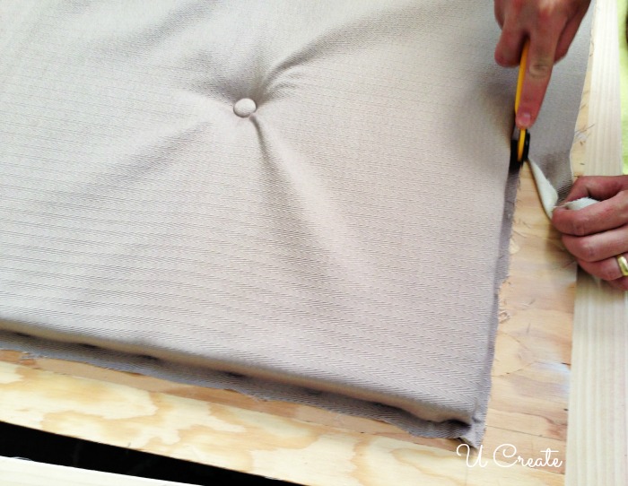 diy tufted headboard, bedroom ideas, painted furniture, reupholster, woodworking projects