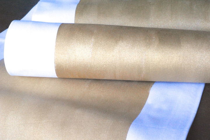 Make a No-Sew Metallic Table Runner | Hometalk