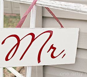 Rustic Mr. and Mrs. Wedding Signs