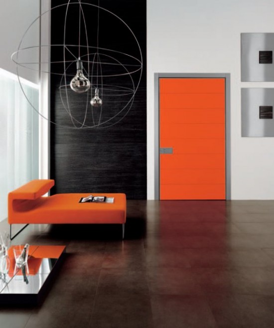 orange door, doors